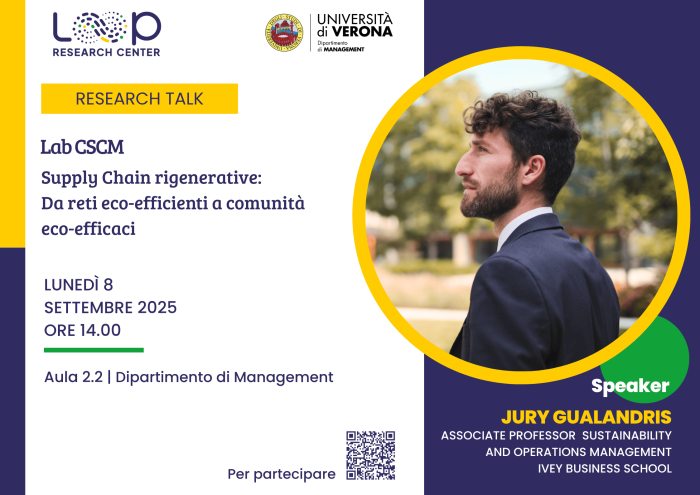 LOOP welcomes Prof. Gualandris from Ivey Business School